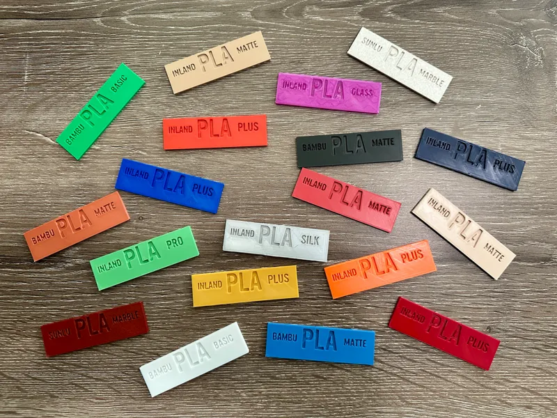 Nameplates for Universal Spool Stand