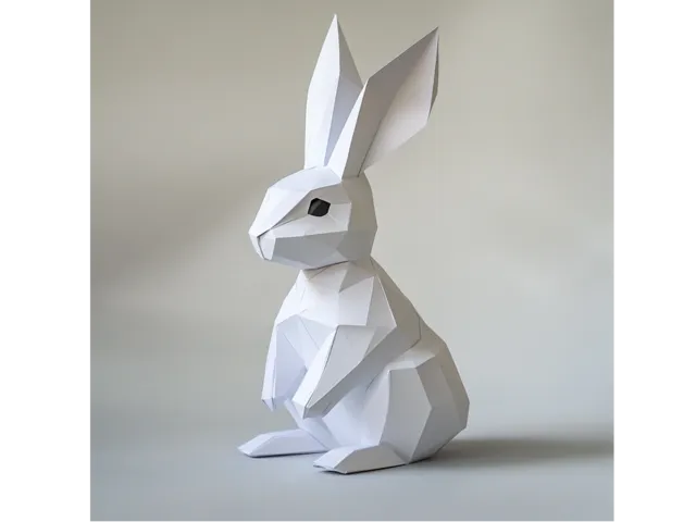 Modern Low Poly Bunny