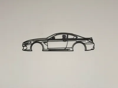 BMW M6 F13 Siloutte