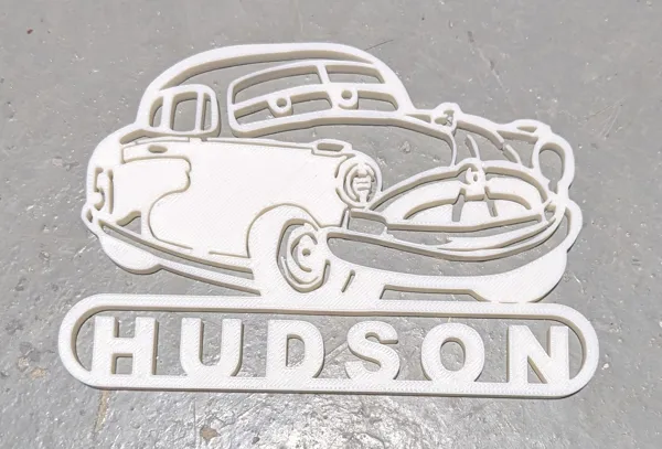 Enseigne murale Hudson Hornet