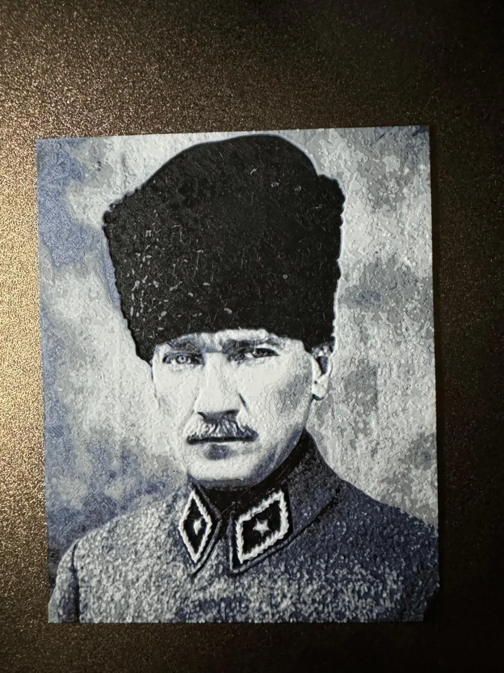 Özel Tasarım Atatürk Portresi Biblo Dekoratif Hediyelik Koleksiyonluk Süs