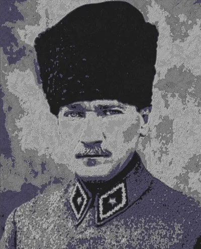 Özel Tasarım Atatürk Portresi Biblo Dekoratif Hediyelik Koleksiyonluk Süs