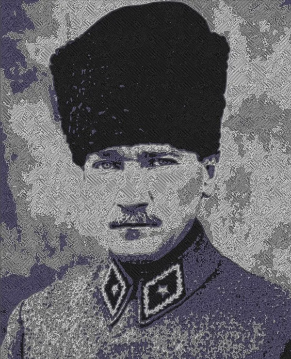 Özel Tasarım Atatürk Portresi Biblo Dekoratif Hediyelik Koleksiyonluk Süs