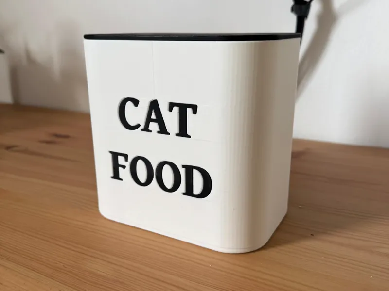 Katzenfutterbehälter mit Dosierschaufel