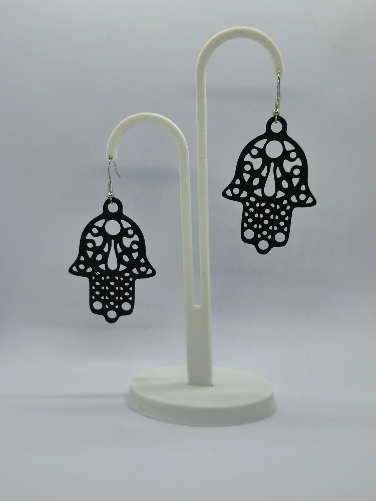 Pendientes mano de Fatima o Hamsa view 2