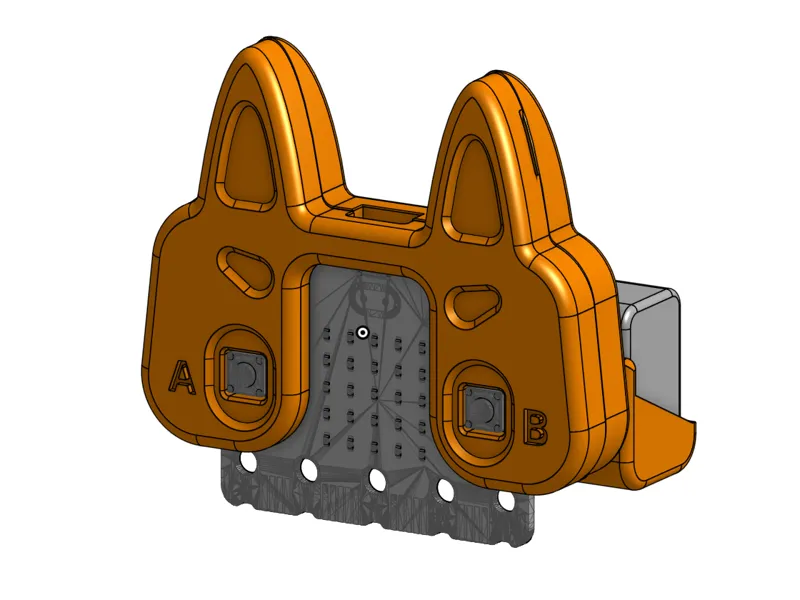Microbit Modular Case with Battery Mount