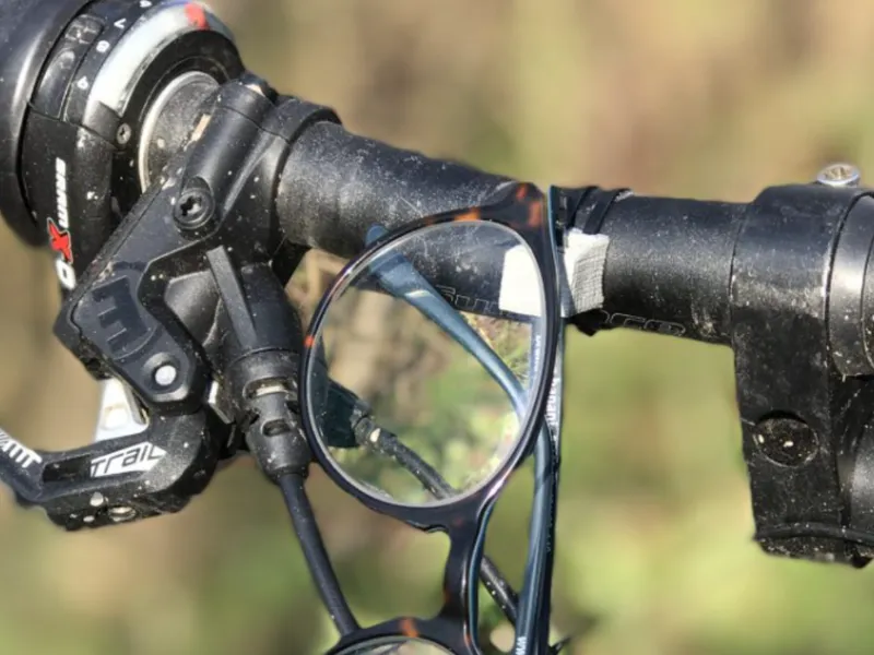 Bike handlebar Glasses / Google holder clamp