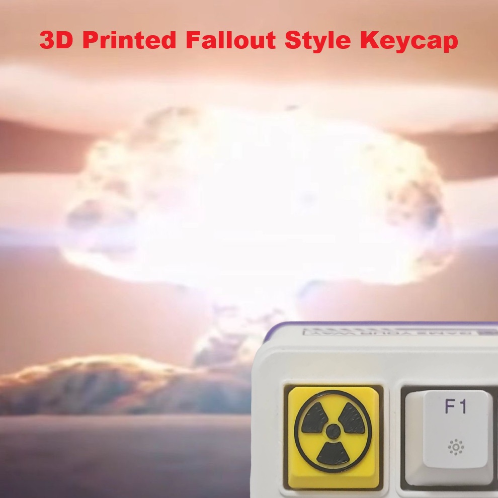 Miniatura 2 do modelo 3D 辐射标志键帽