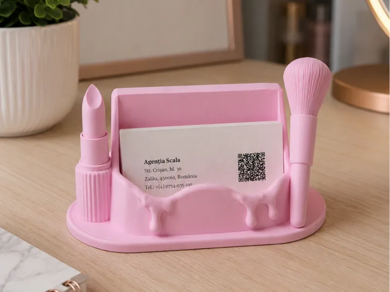 Beautician / Makeup Business Card Holder
