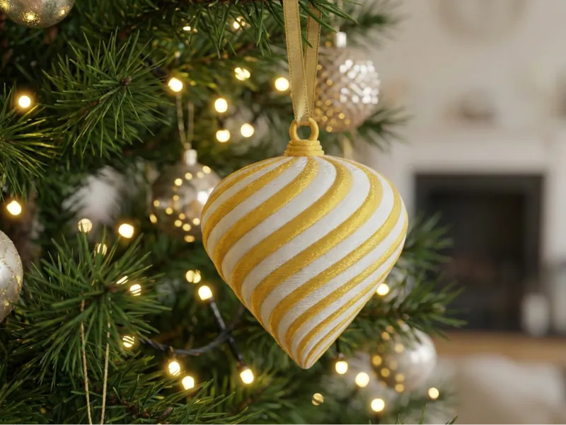 Minimal Christmas Tree Ornament