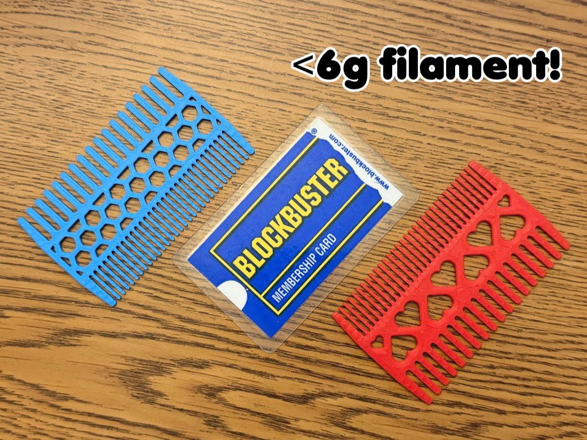 Credit Card Size Pocket Comb