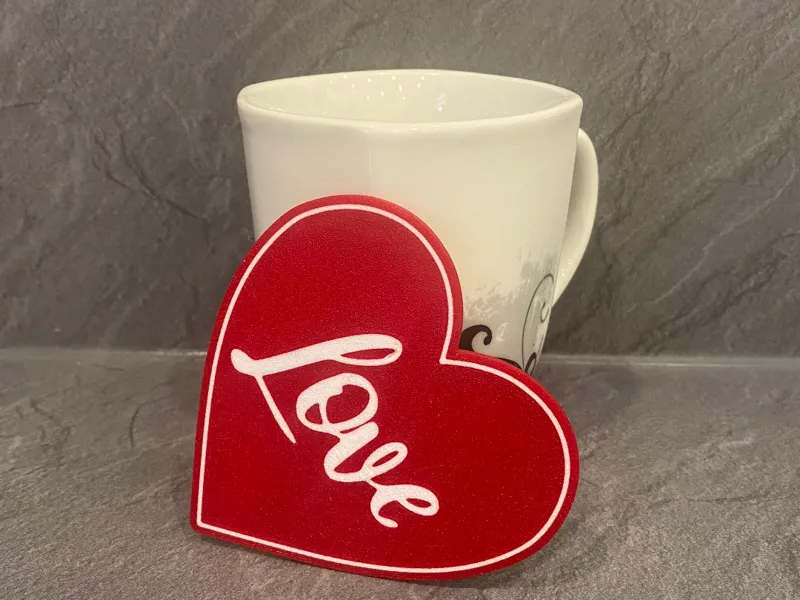 Love Untersetzer Valentinstag