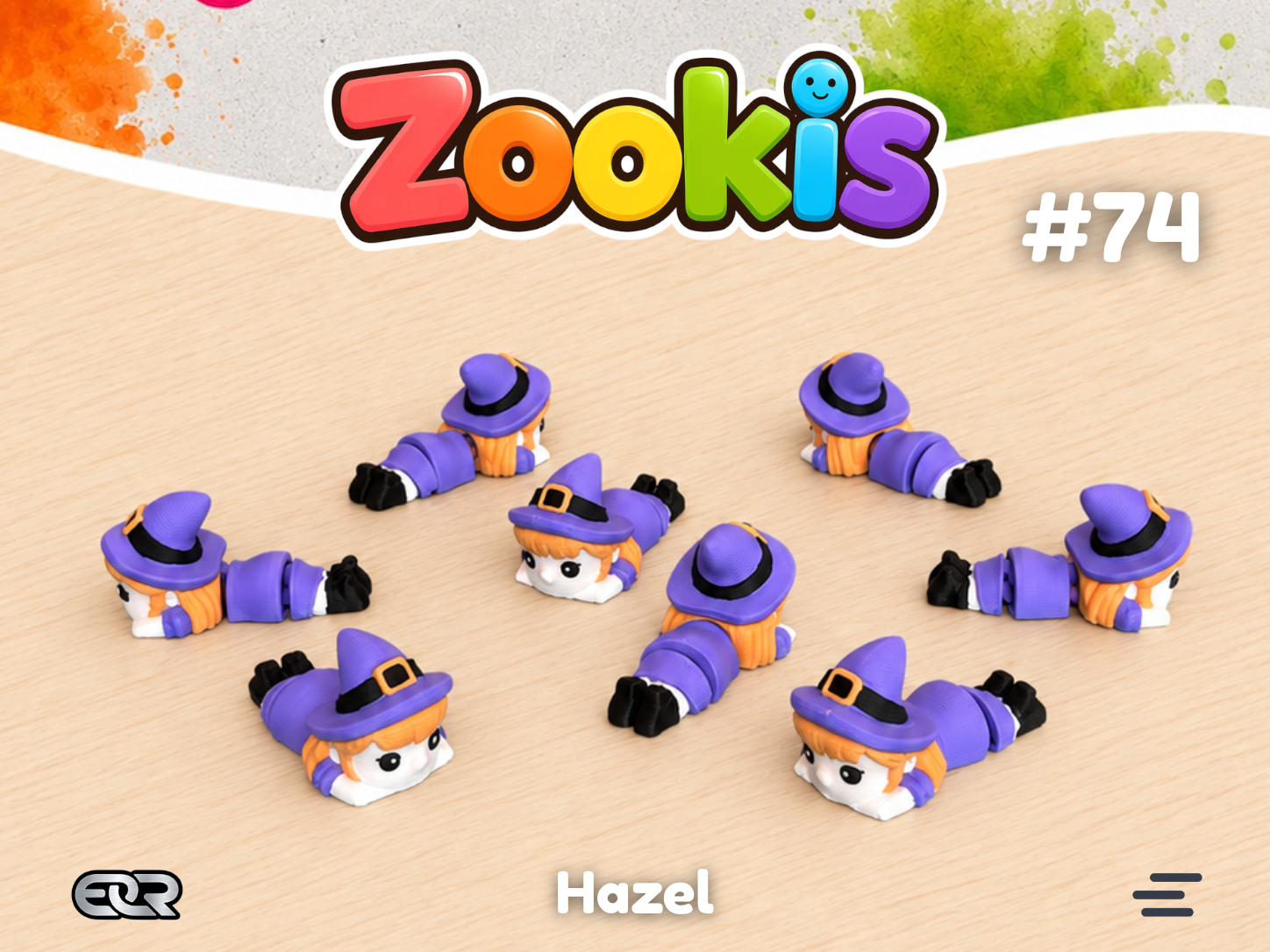 Hazel (witch) #74 - 3D printed Creatures, in stock in India