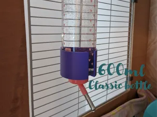 Guinea pig water bottle holder
