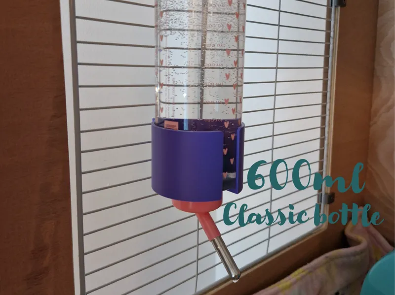 Guinea pig water bottle holder