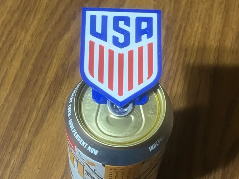 Team USA ( USMNT ) Pop Can Opener with keyring