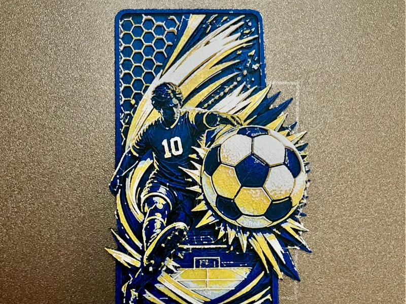 Soccer fan bookmark