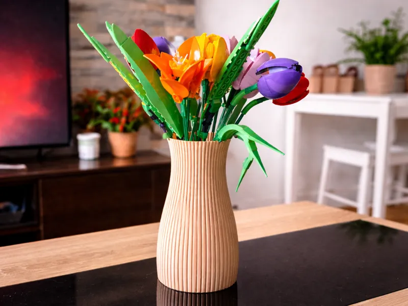 Vase pour Fleur L.E.G.O Tulipes