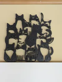 Pack de chats, décoration murale — photo 2