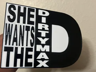 Dirty Max (Dura Max) D Hitch Cover