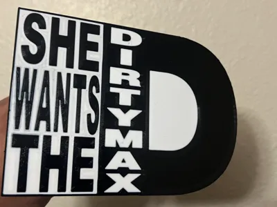 Dirty Max (Dura Max) D Hitch Cover