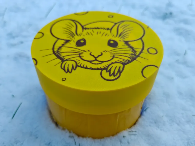 Peeking Mouse Cheese Lid