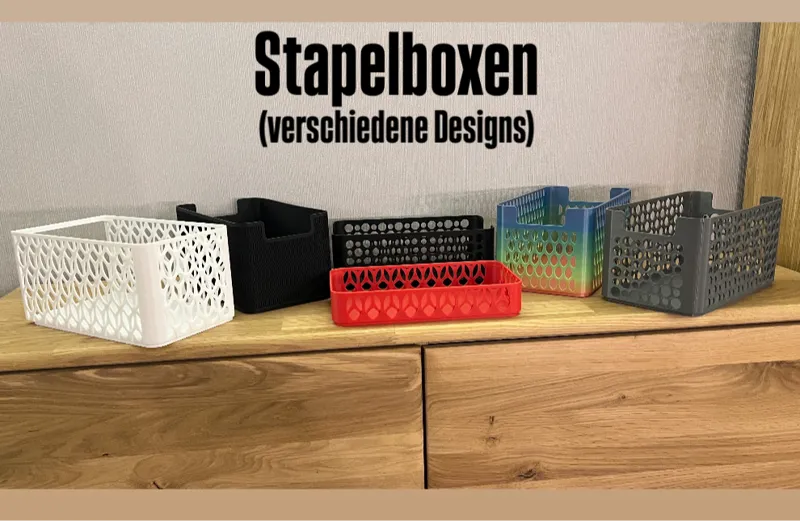 Stapelbox - verschiedene Designs und größen