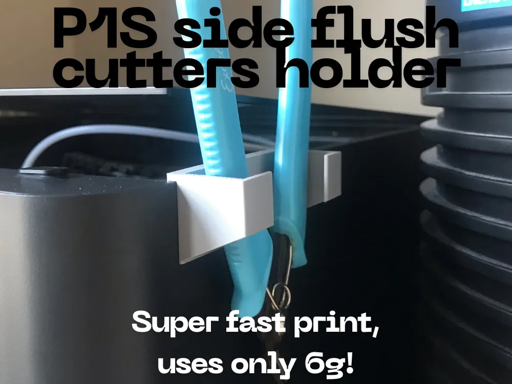 P1S Side Flush Cutters Holder - Free 3D Print Model - MakerWorld