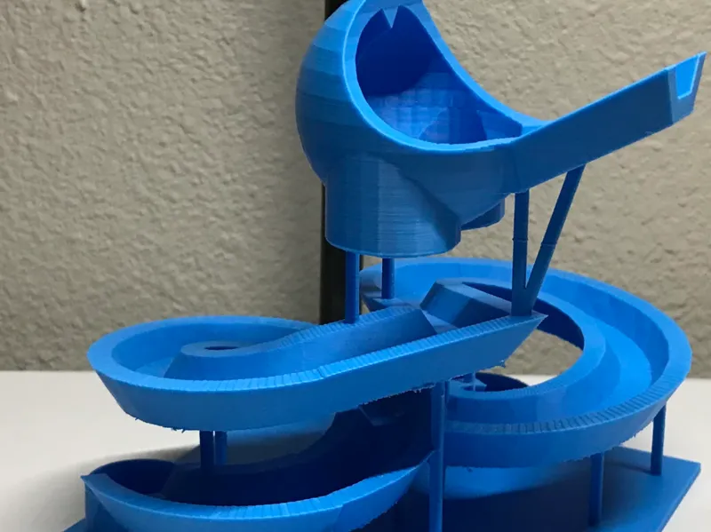 The twirly whirly marble run