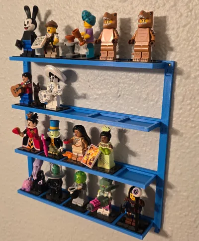 Brick Minifigure Modular Wall Display