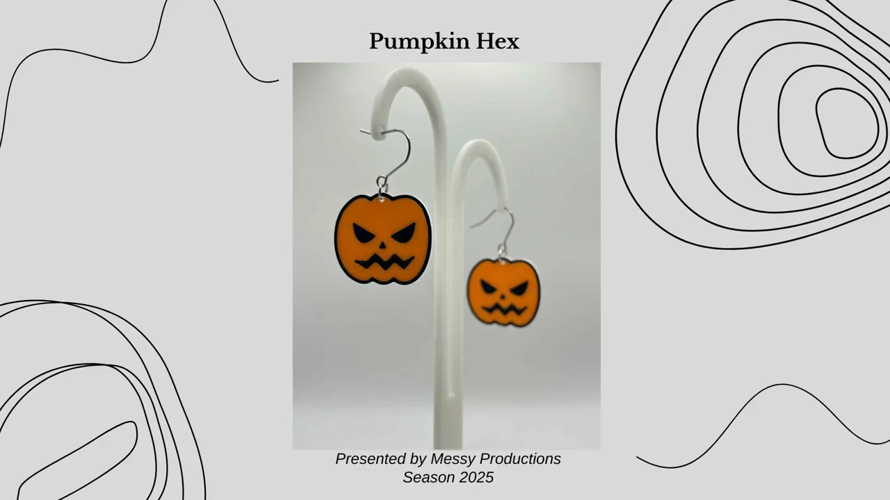 Pumpkin Earrings view 2