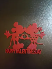 Tableau mural Mickey et Minnie Saint-Valentin — photo 1