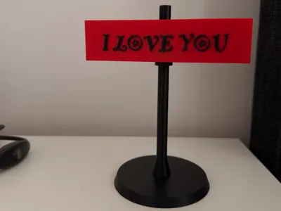 Pole and sign