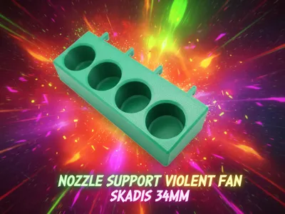 VIOLENT FAN NOZZLE SUPPORT