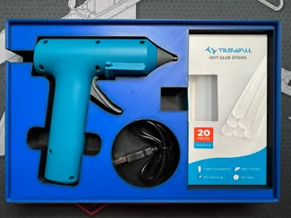 Gridfinity - Tilswall W106S Glue Gun Base