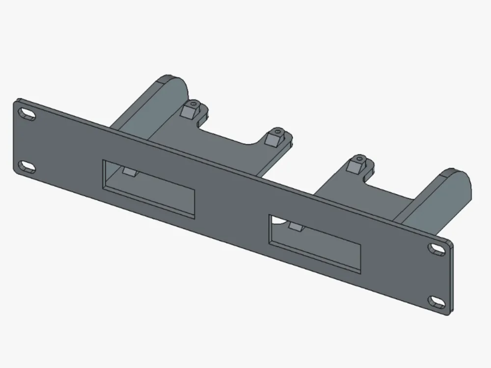 Raspberry Pi Rack Mount 3d Print Dual Raspberry Pi 10-inch Rack Mount - Free 3D Print Model - MakerWorld