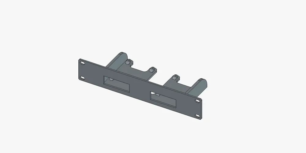 Raspberry Pi Rack Mount 3d Print Dual Raspberry Pi 10-inch Rack Mount - Free 3D Print Model - MakerWorld