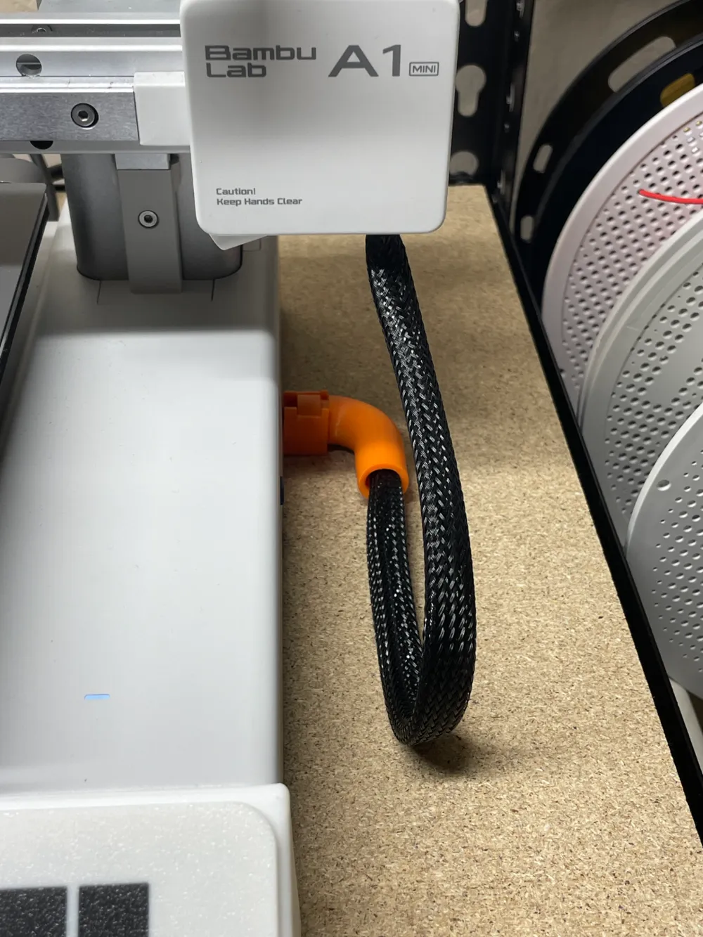 A1 Mini 90° Rotating Cable Guide | For Side Cable by Andrew MakerWorld ...