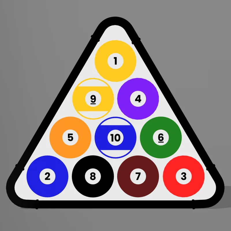 10 Ball rack Light box