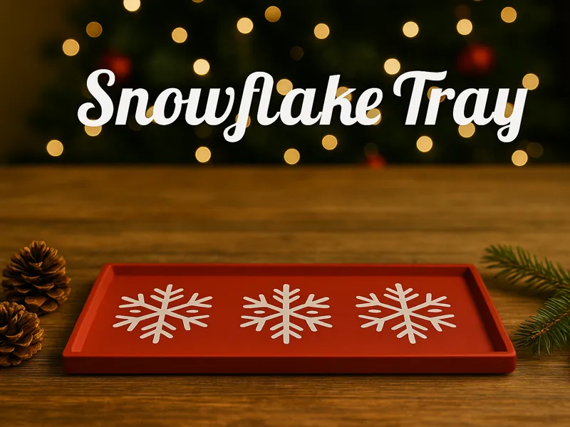 Decorative Christmas Snowflake Tray (AMS & No AMS)
