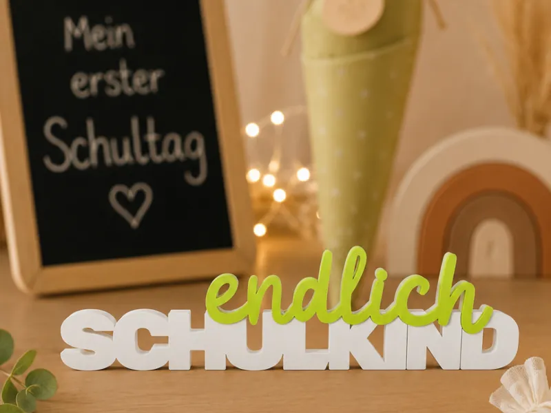 Endlich Schulkind Einschulung Aufsteller