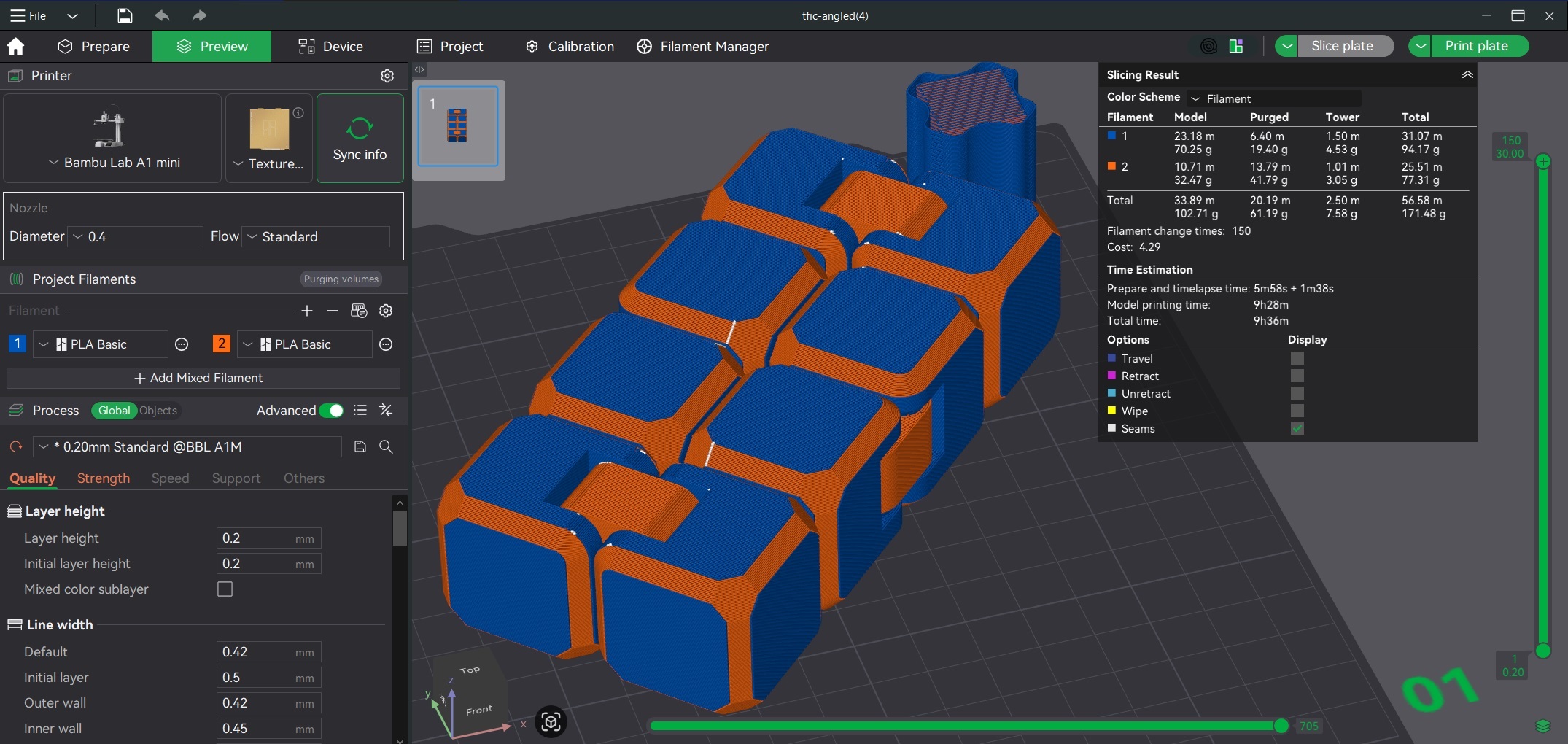 Miniatura 25 do modelo 3D Fidget Cube Toy: Angled