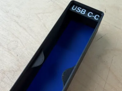 Gridfinity bin for USB C cables and HDMI cables