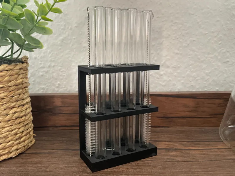 Glas Strohhalm Halter