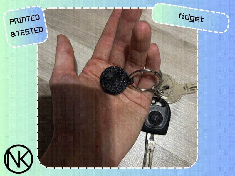 Fidget keychain