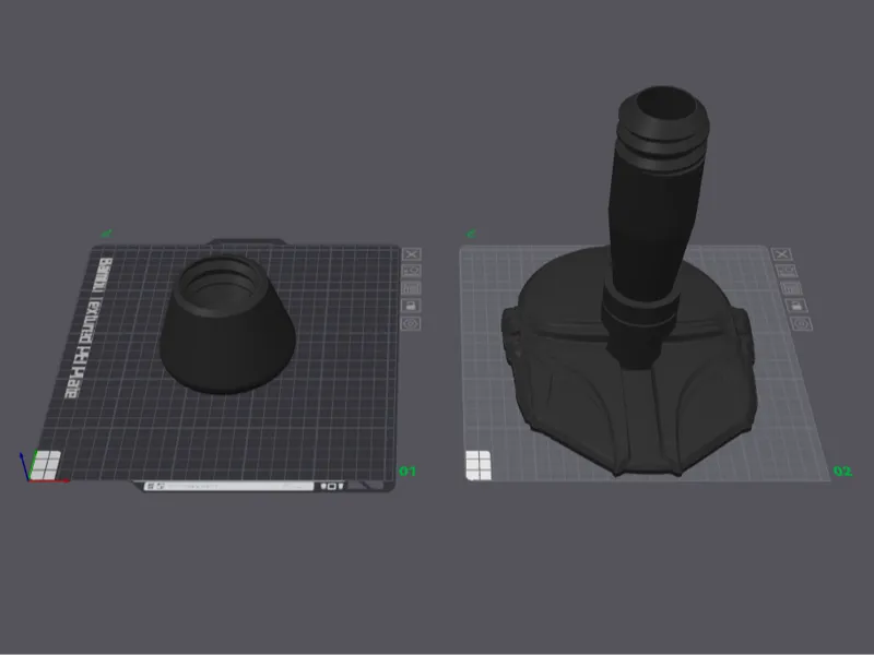 Mandalorian Helmet Stand with Hidden Storage