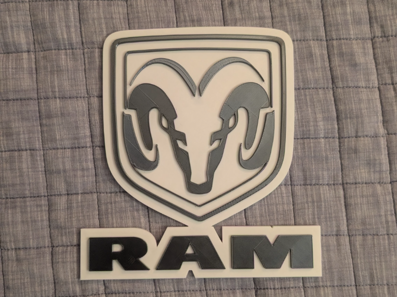 Dodge RAM logo sign plaque 2-sizes