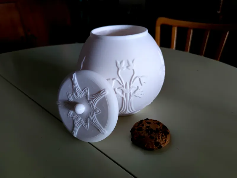 Art Nouveau Cookie Jar