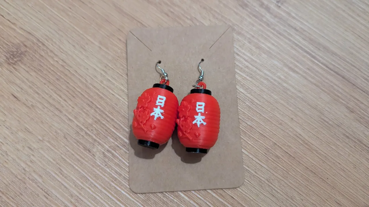 Osaka Akari Lantern Earrings view 3