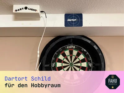 Dartort Sign for the Hobby Room